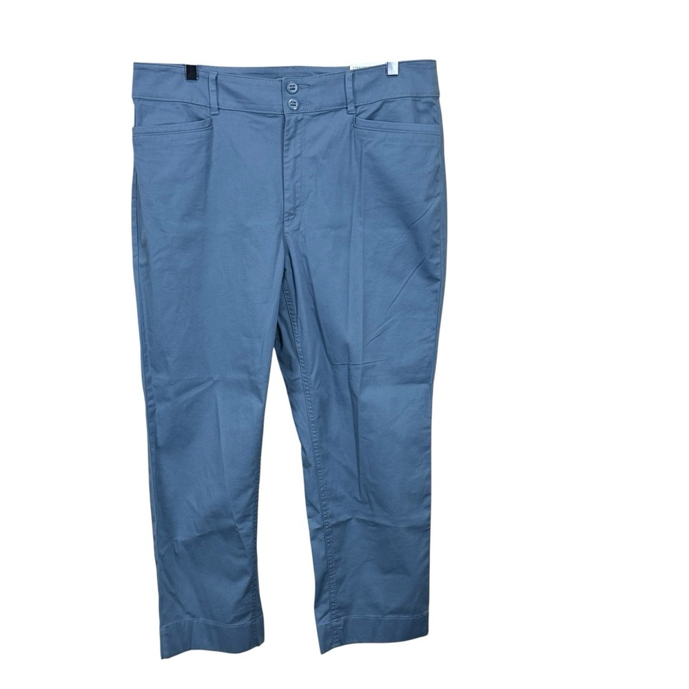 Ann Taylor Loft Outlet Womens  Straight Crop Pants Slate Sz 12 NWT